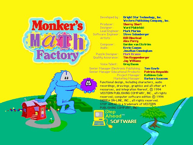 Pantallazo de Monker's Math Factory para PC