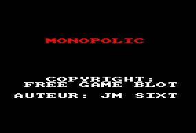 Pantallazo de Monopolic para Amstrad CPC