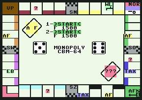 Pantallazo de Monopoly (Holandés) para Commodore 64