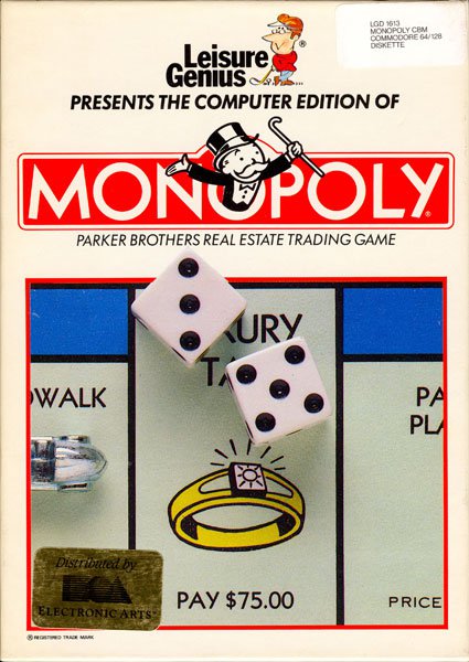 Caratula de Monopoly para Commodore 64