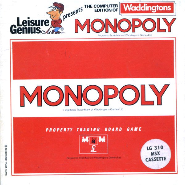 Caratula de Monopoly para MSX