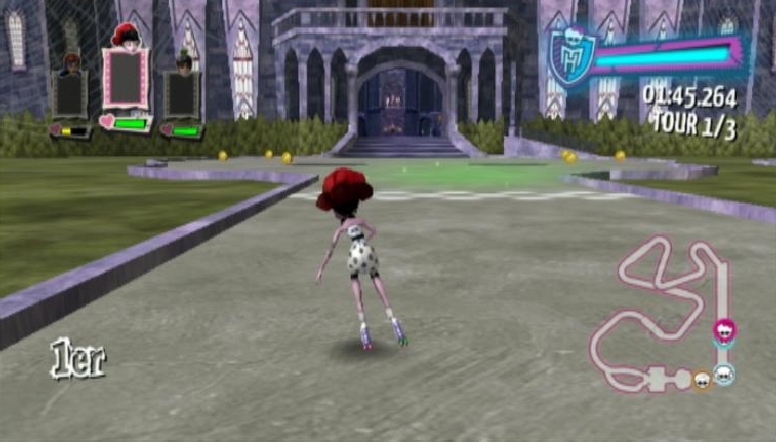 Pantallazo de Monster High El Patinaje Laberintico para Wii