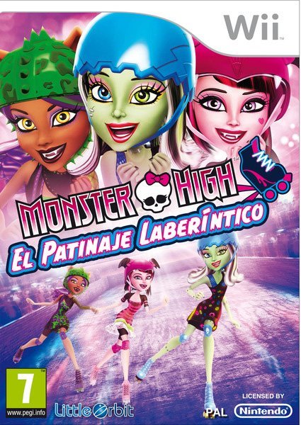 Caratula de Monster High El Patinaje Laberintico para Wii