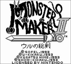 Pantallazo de Monster Maker II para Game Boy