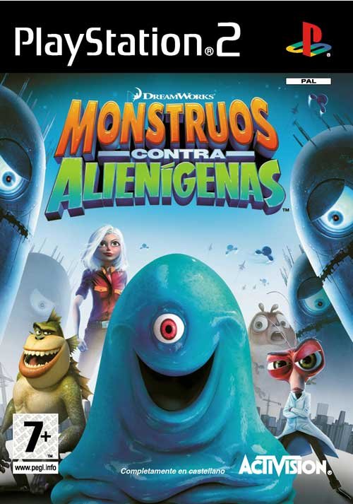 Caratula de Monstruos contra Alienígenas para PlayStation 2