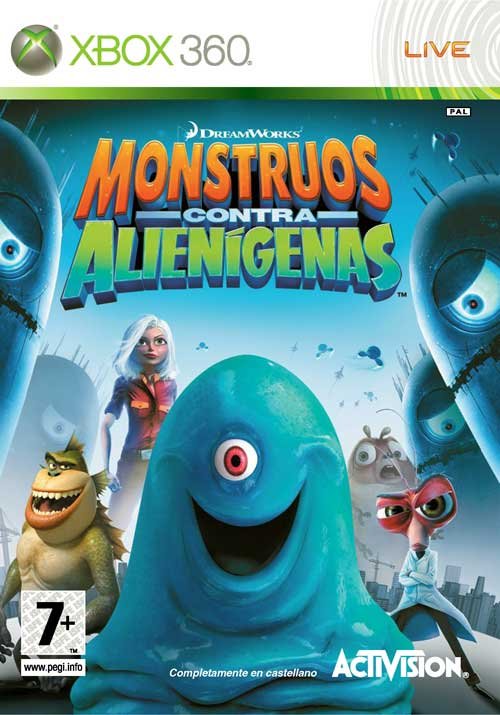 Caratula de Monstruos contra Alienígenas para Xbox 360