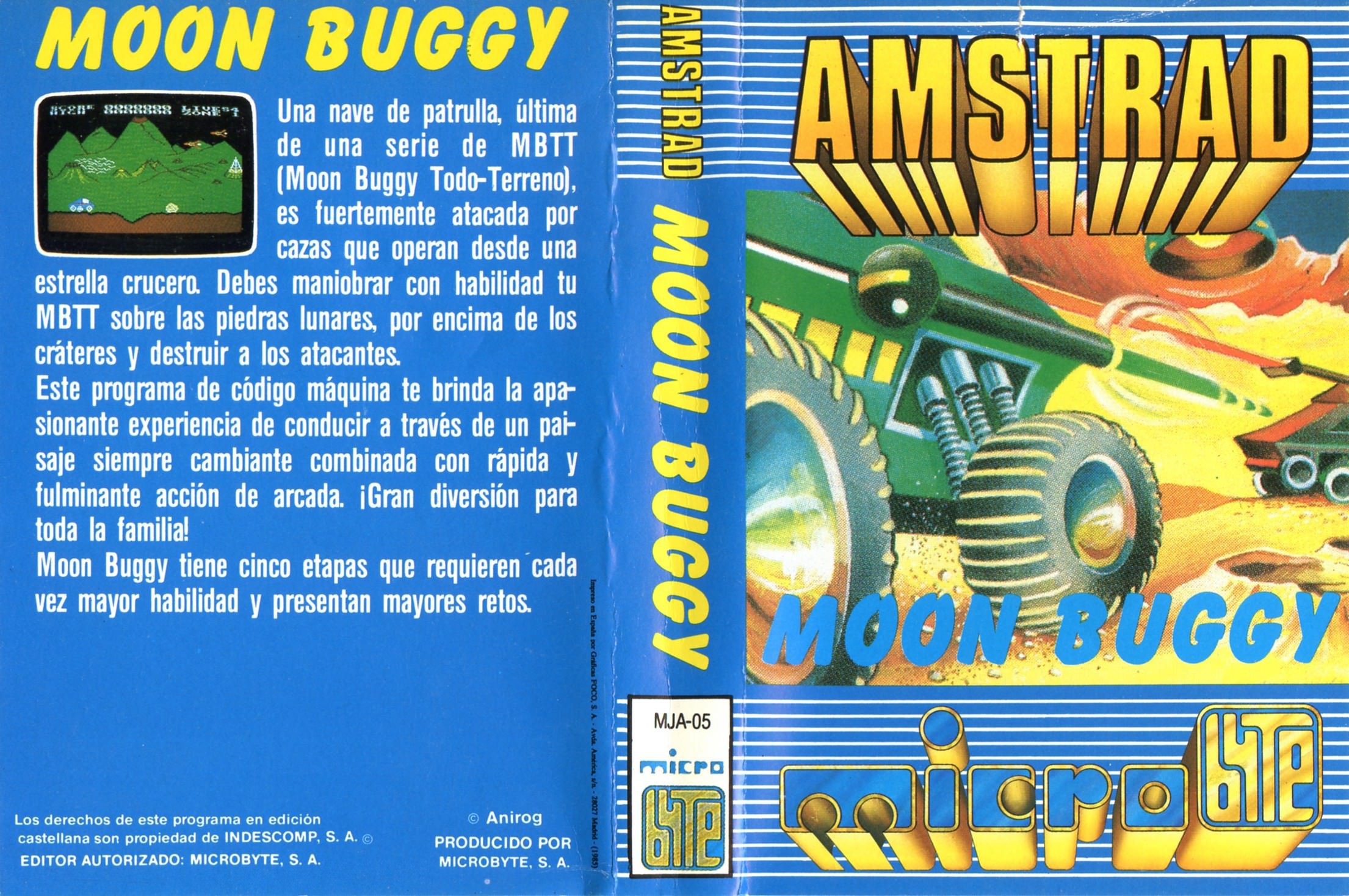 Caratula de Moon Buggy para Amstrad CPC