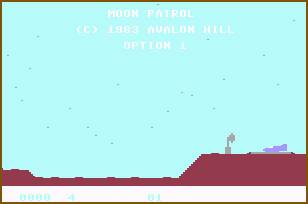 Pantallazo de Moon Patrol para Commodore 64