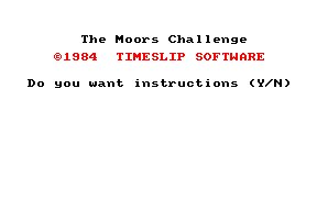 Pantallazo de Moors Challenge, The para Amstrad CPC