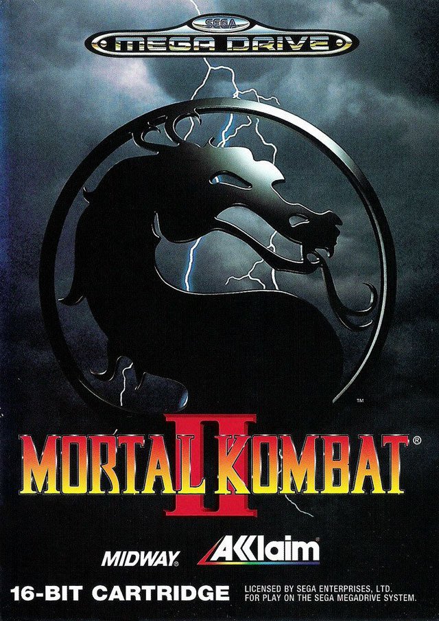 Caratula de Mortal Kombat II para Sega Megadrive