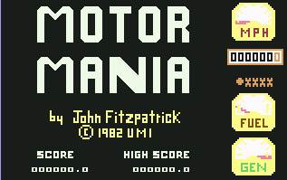 Pantallazo de Motor Mania para Commodore 64
