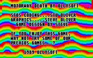 Pantallazo de Motorway Death para Atari ST