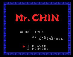 Pantallazo de Mr. Chin para MSX