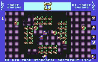 Pantallazo de Mr. Dig para Commodore 64