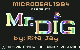 Pantallazo de Mr. Dig para Commodore 64