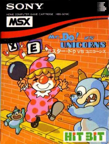 Caratula de Mr. Do vs. Unicorns para MSX