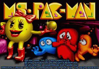 Pantallazo de Ms. Pac-Man para Sega Megadrive