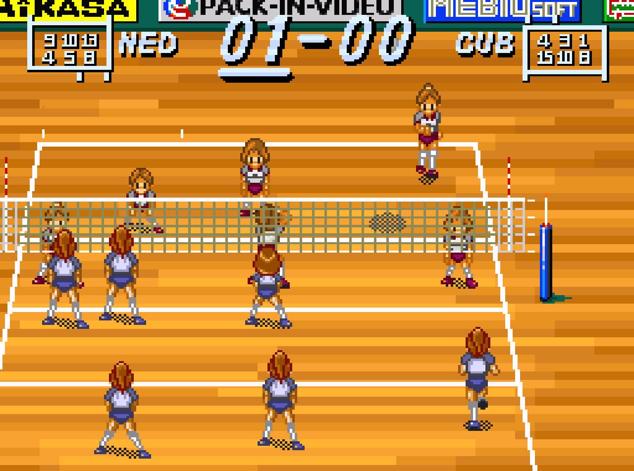 Pantallazo de Multi Play Volleyball para Super Nintendo