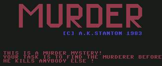Pantallazo de Murder para Commodore 64