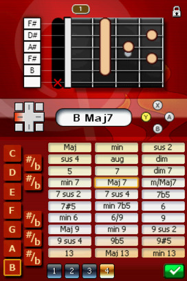 Pantallazo de Music on: Electric Guitar para Nintendo DS