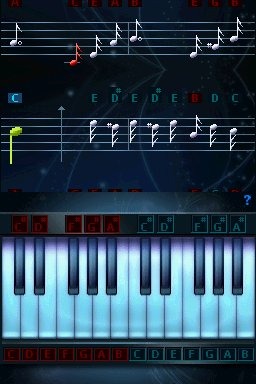 Pantallazo de Music on: Learning Piano para Nintendo DS