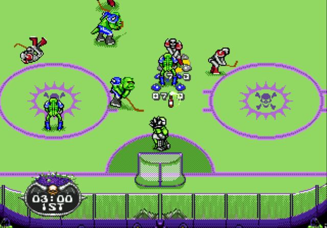 Pantallazo de Mutant League Hockey para Sega Megadrive