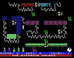 Pantallazo de Mutant Monty para MSX