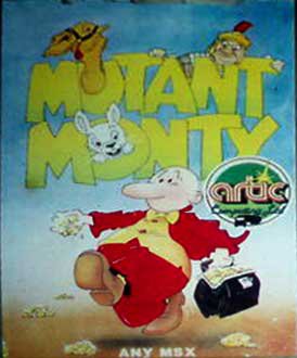 Caratula de Mutant Monty para MSX