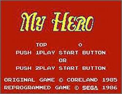 Pantallazo de My Hero para Sega Master System