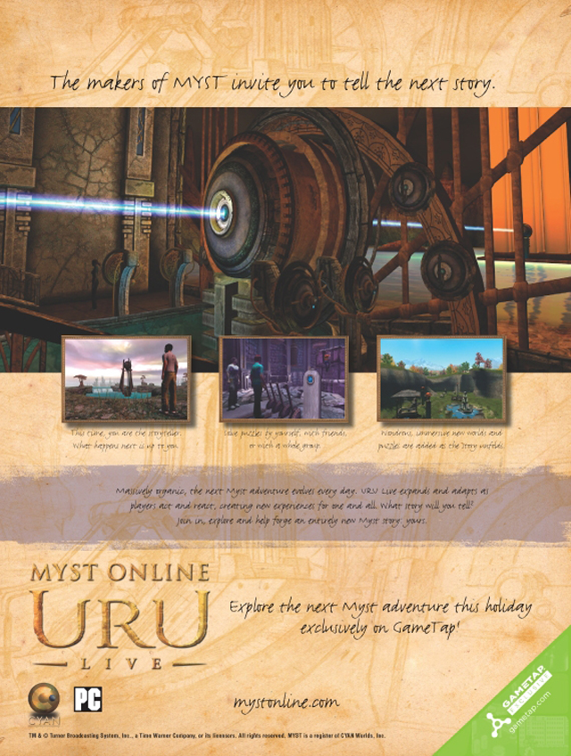 Caratula de Myst Online: Uru Live para PC