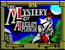 Pantallazo de Mystery of Arkham Manor para Spectrum