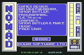 Pantallazo de N.O.M.A.D. para Commodore 64