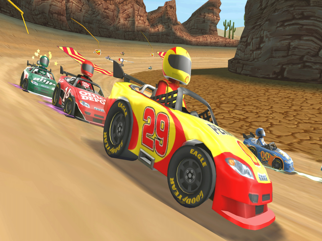 Pantallazo de NASCAR Kart Racing para Wii