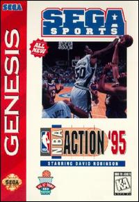 Caratula de NBA Action '95 Starring David Robinson para Sega Megadrive