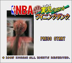 Pantallazo de NBA Jikkyou Basket Winning Dunk (Japonés) para Super Nintendo