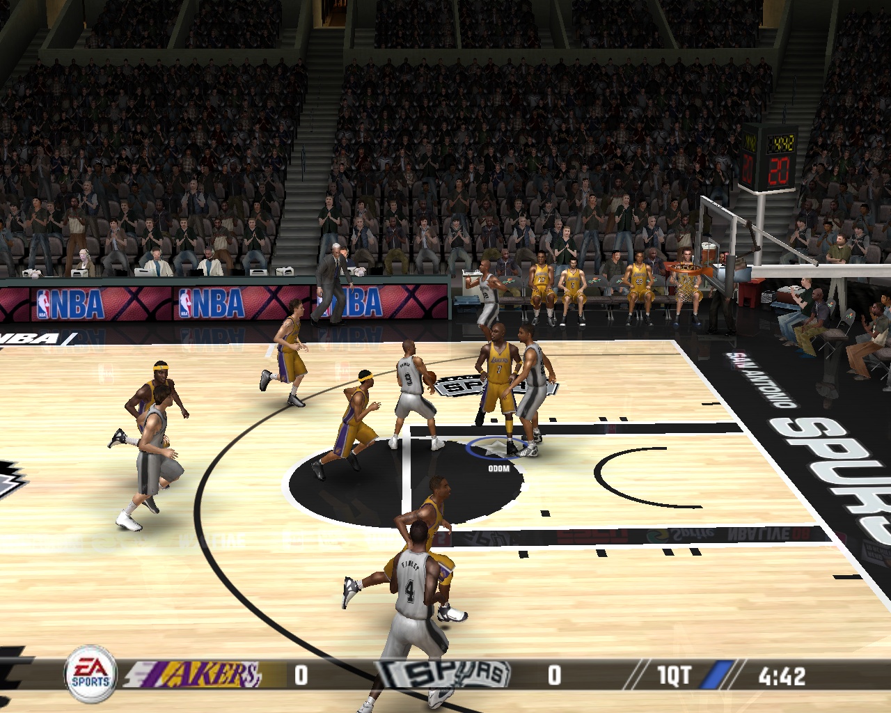 Pantallazo de NBA Live 08 para PC