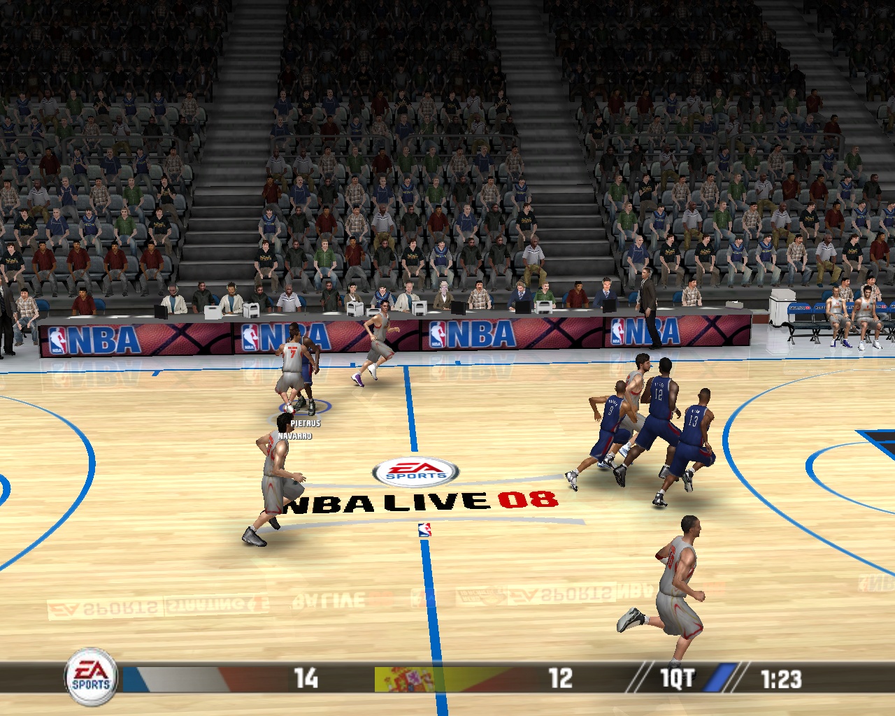 Pantallazo de NBA Live 08 para PC