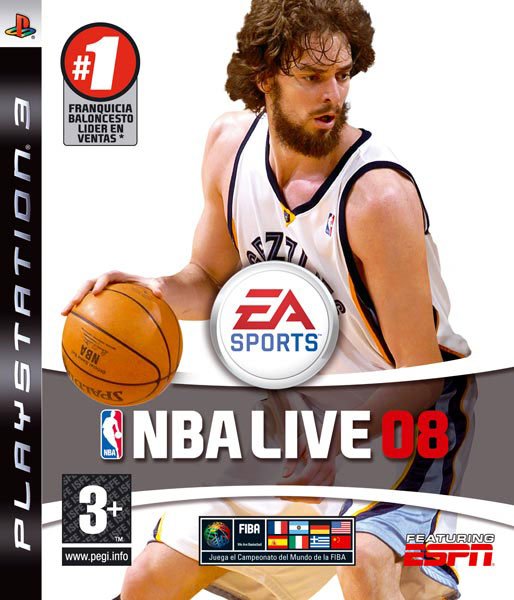Caratula de NBA Live 08 para PlayStation 3