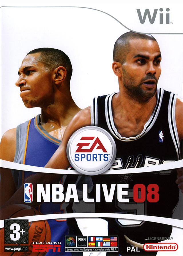 Caratula de NBA Live 08 para Wii