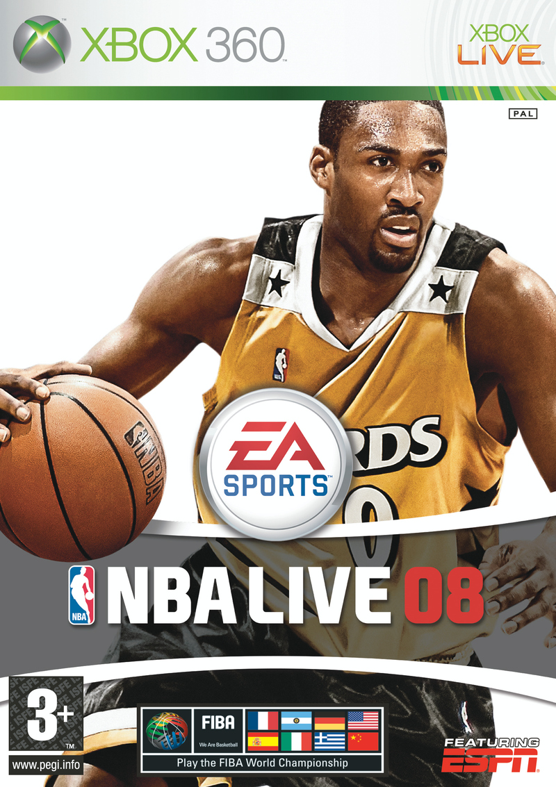 Caratula de NBA Live 08 para Xbox 360