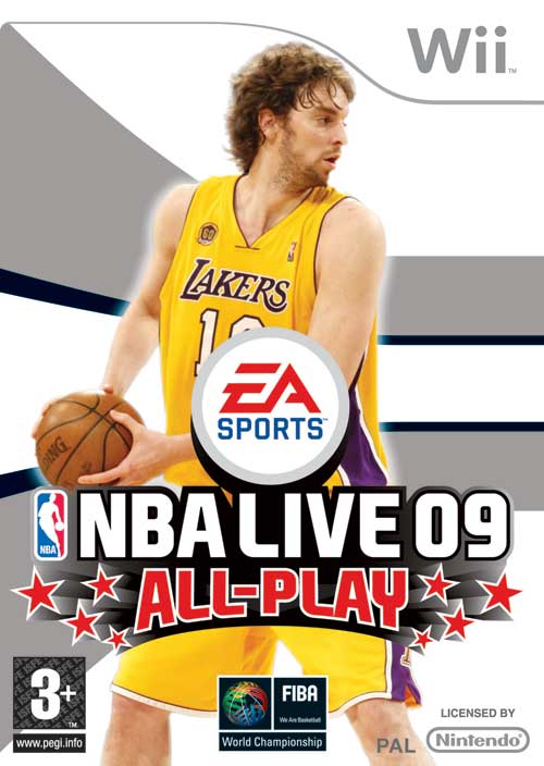 Caratula de NBA Live 09 All-Play para Wii