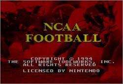 Pantallazo de NCAA Football para Super Nintendo