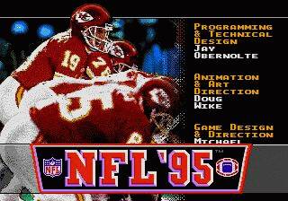 Pantallazo de NFL '95 para Sega Megadrive