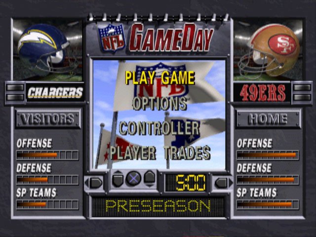 Pantallazo de NFL GameDay para PlayStation