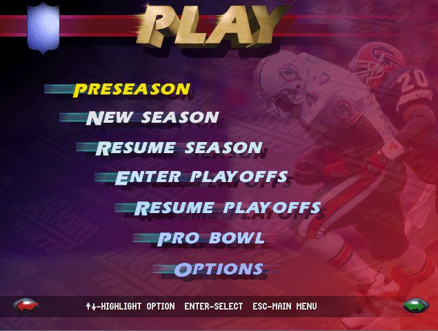 Pantallazo de NFL Quarterback Club '96 para PC