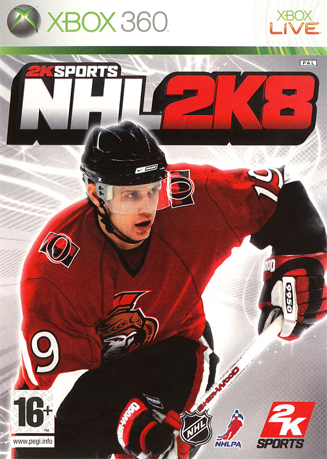 Caratula de NHL 2K8 para Xbox 360