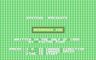 Pantallazo de Nebraska Joe para Commodore 64