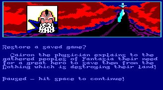 Pantallazo de Never Ending Story para Amstrad CPC
