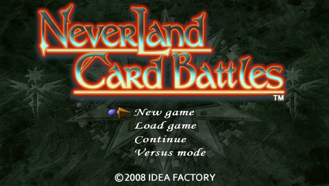 Pantallazo de Neverland Card Battles para PSP