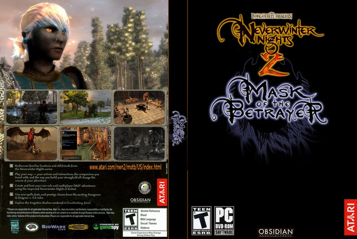 Caratula de Neverwinter Nights 2: Mask of the Betrayer para PC